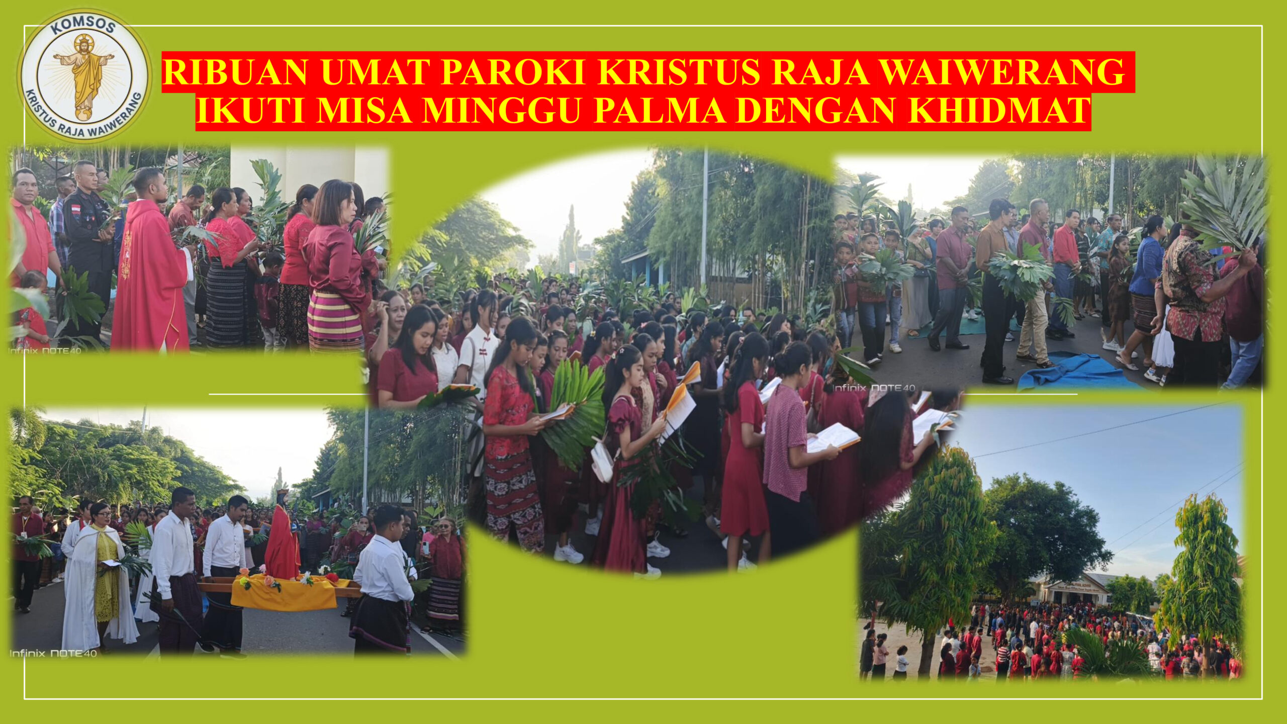 Ribuan Umat Paroki Kristus Raja Waiwerang Ikuti Misa Minggu Palma dengan Khidmat Ribuan Umat Paroki Kristus Raja Waiwerang Ikuti Misa Minggu Palma dengan Khidmat