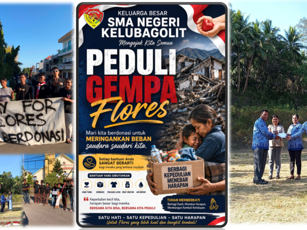 Dari Kelubagolit untuk Flores: SMA Negeri Kelubagolit Salurkan Donasi Rp12,6 Juta bagi Keluarga Terdampak Gempa